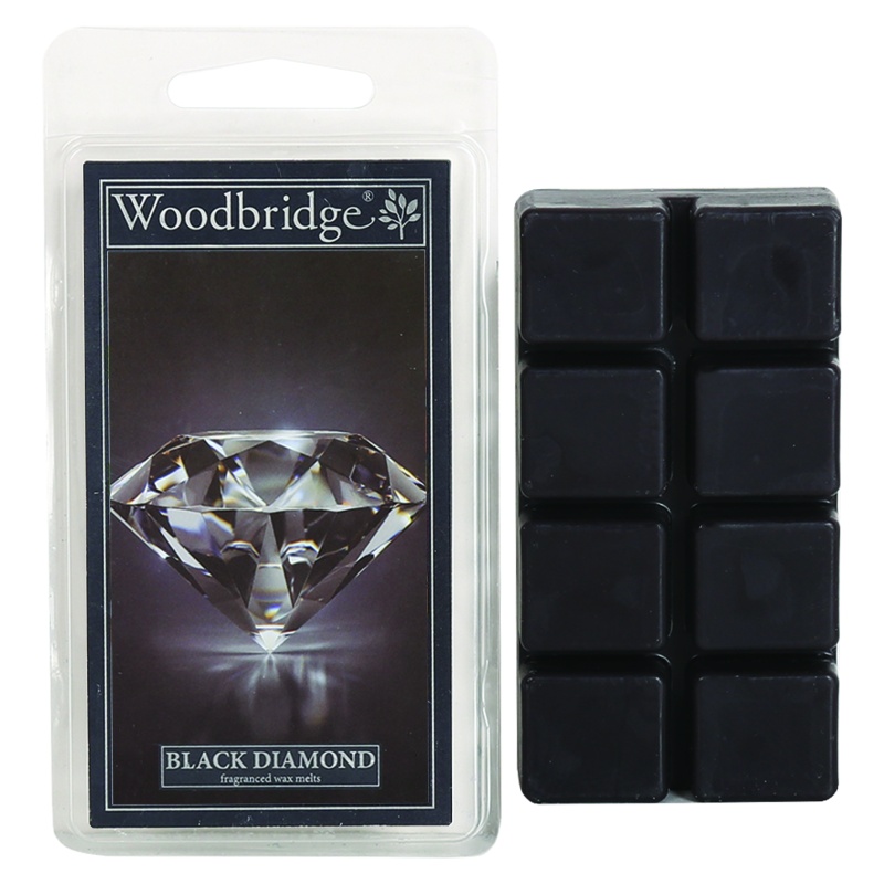 Woodbridge Black Wax Melts Diamond Pack Of 8