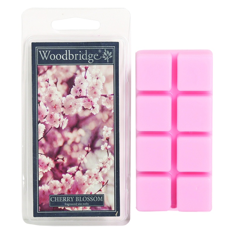Woodbridge Green/Amber Wax Melts Cherry Blossom Pack Of 8
