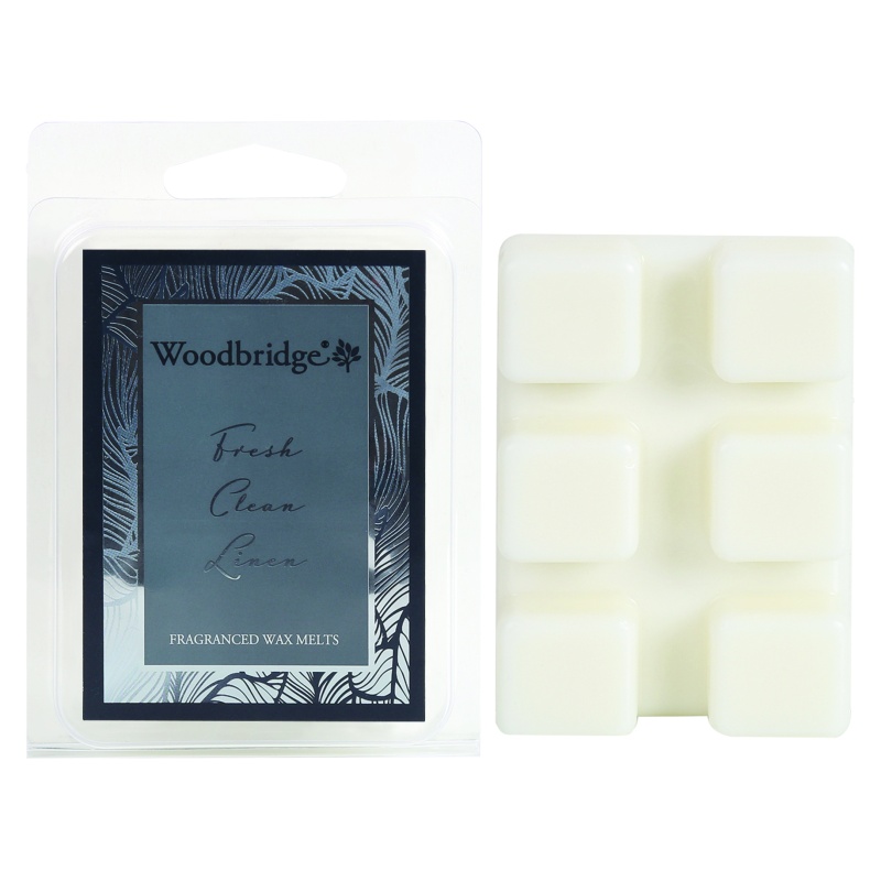 Woodbridge Green Wax Melts Linen Pack Of 6