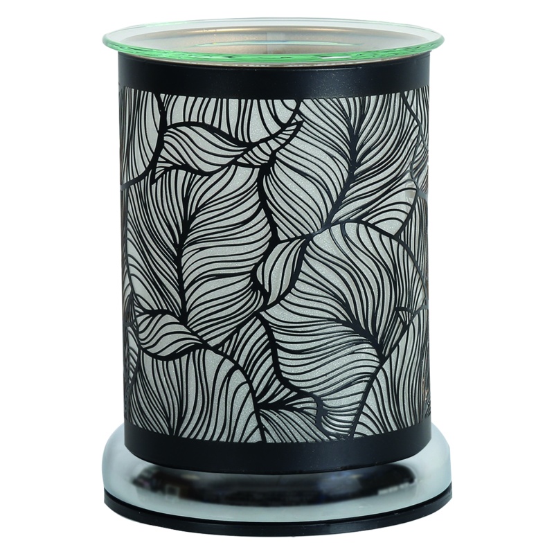 Aromatize Aromatize Touch Electric Wax Melter Botanical 17cm - Black