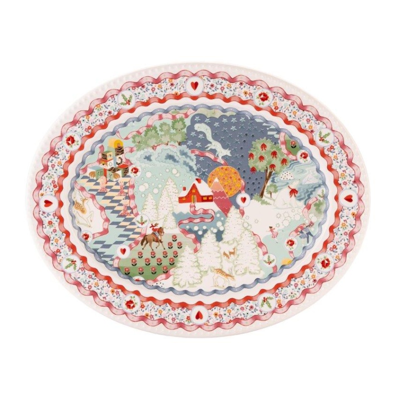 Cath Kidston Cath Kidston Christmas Journey Platter