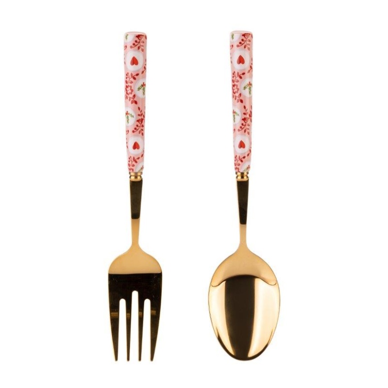 Cath Kidston Cath Kidston Christmas Holly Spots Serving Utensils