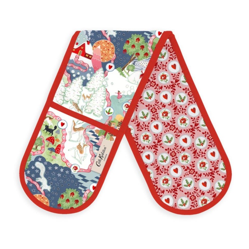 Cath Kidston Cath Kidston Christmas Journey Double Oven Gloves