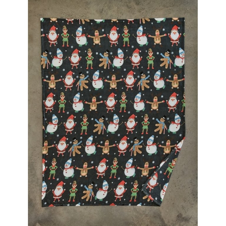 Deyongs Christmas Dancers Throw 140x180cm - Green