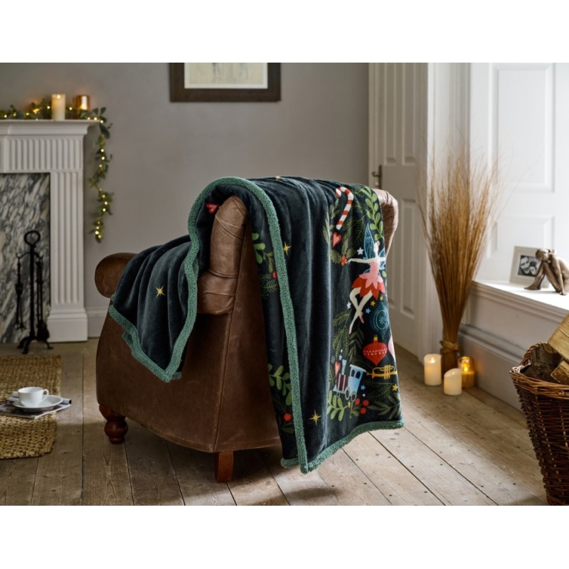 Deyongs Traditional Tree Throw 130x170cm - Navy