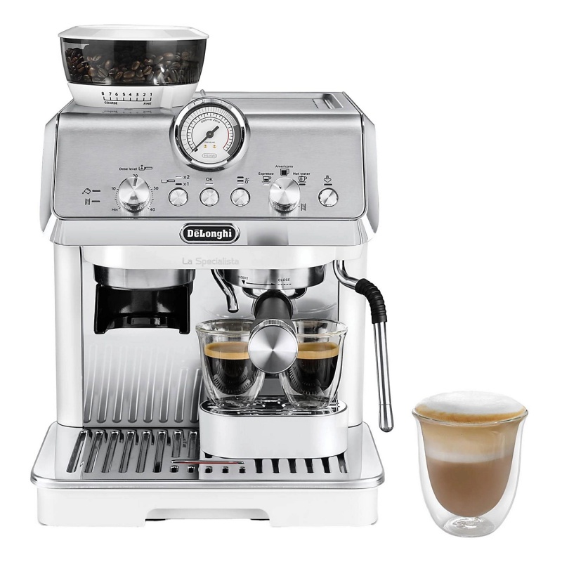 Image of Delonghi EC9155.WH La Specialista Arte Bean To Cup Manual Coffee Machine - White