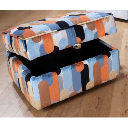Taylor Storage Footstool in Fabric