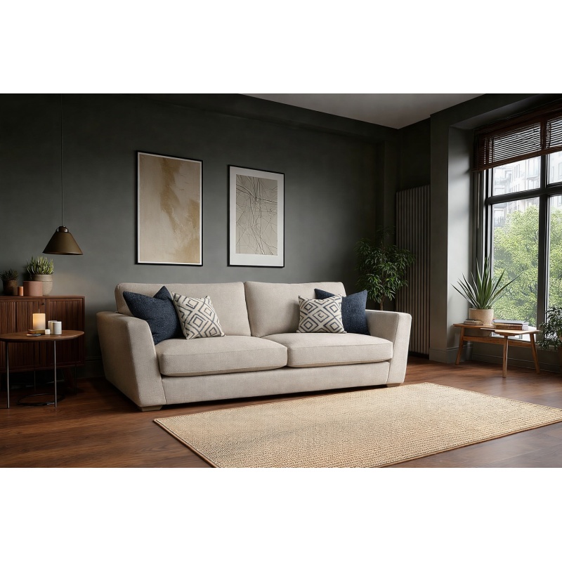 Harper Large 3 Seater Sofa in Fabric