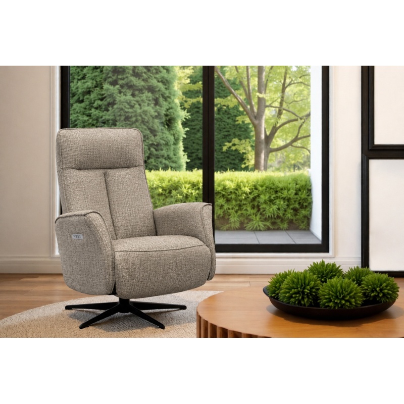 G Plan Cartmel Power Recliner Chair With Headrest In Fabric