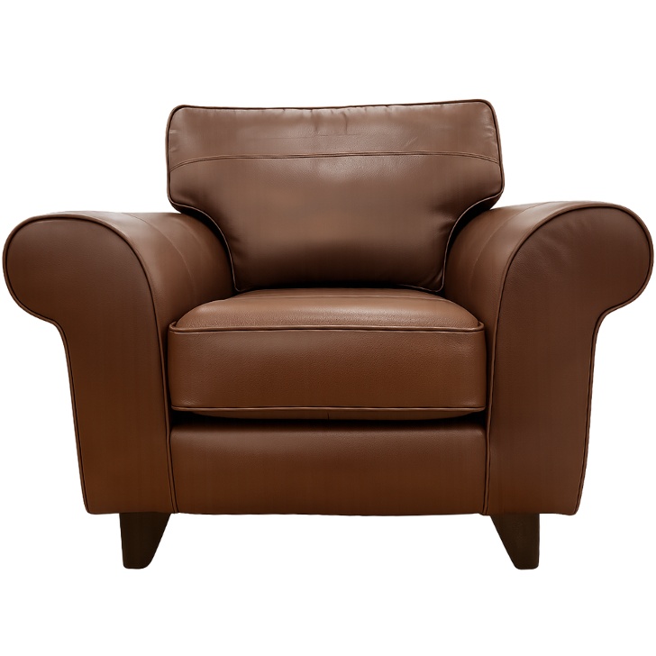 The Lounge Co The Lounge Co Penelope Chair in Milan Chestnut Leather