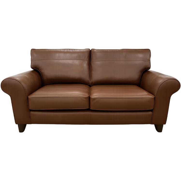 The Lounge Co The Lounge Co Penelope 3 Seater Sofa in Milan Chestnut Leather