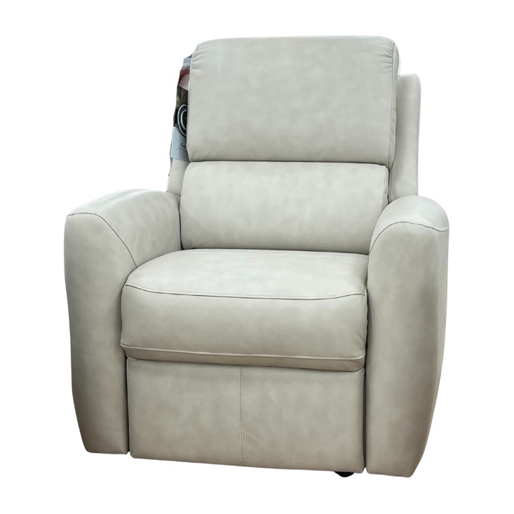 G Plan G Plan Hamilton Chair in Regent Chalk Leather