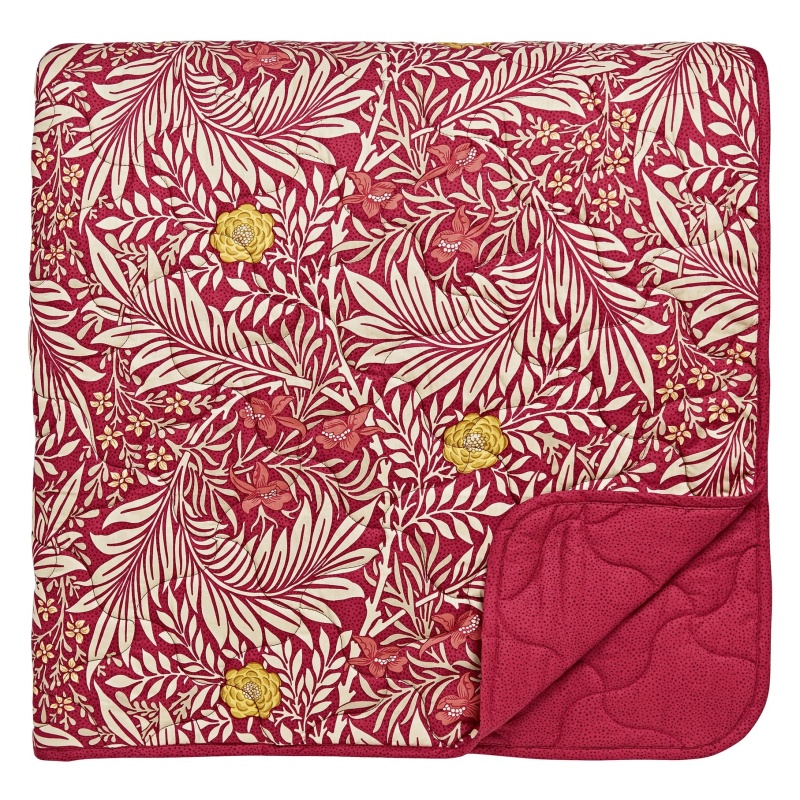 Morris & Co Larkspur Bedspread - Red
