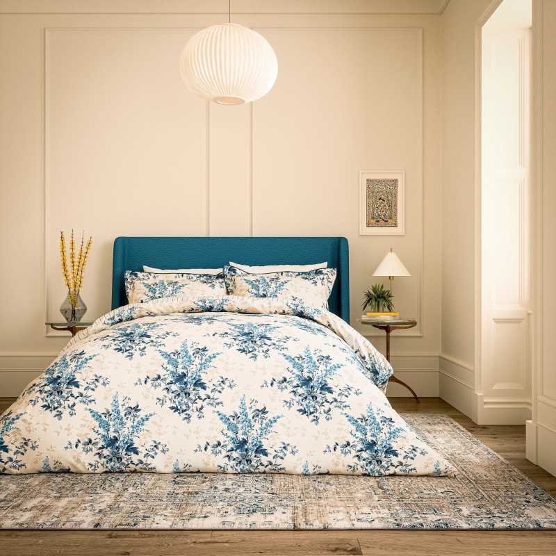 V&A Larkspur Meadow Duvet Set - Blue