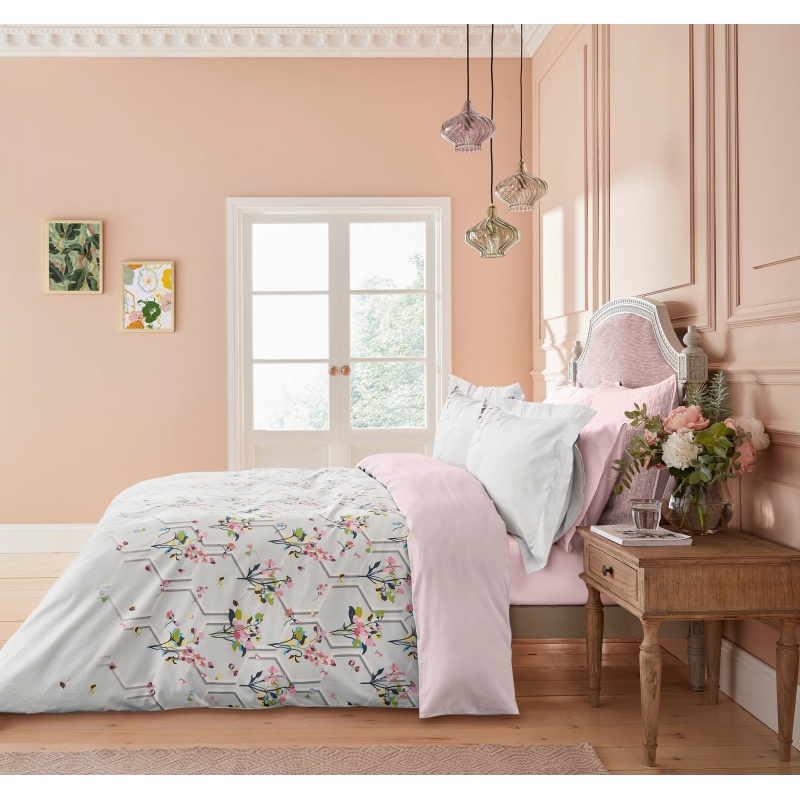 Ted Baker Silver/Grey Peppermint Duvet Set - King