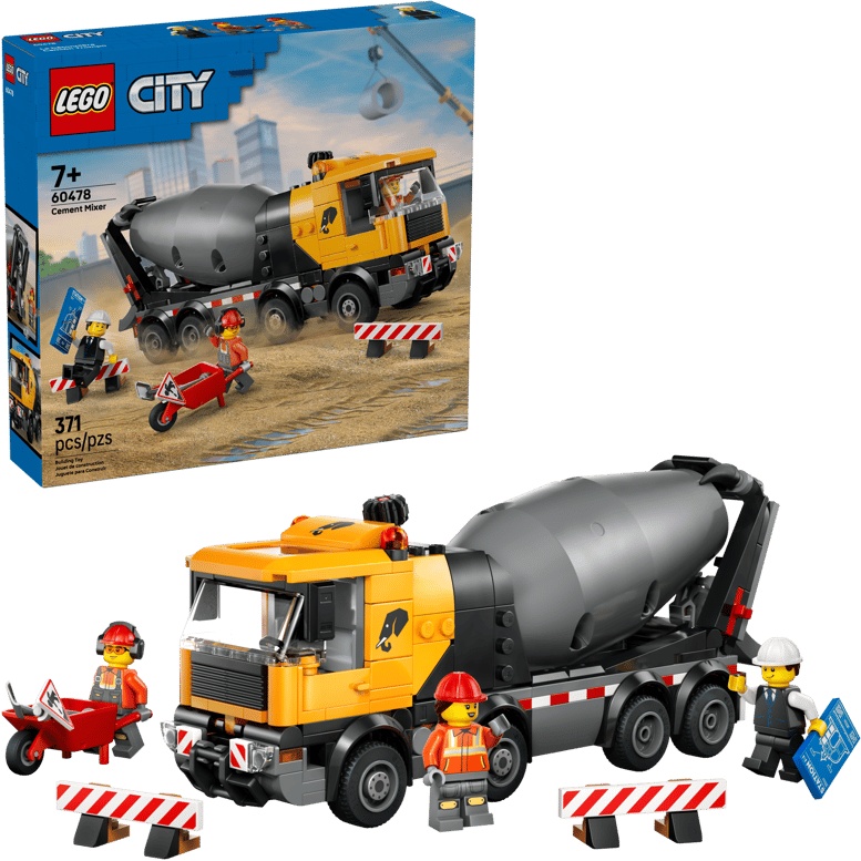 Lego City Cement Mixer Truck Construction Toy 60478 - Image 15