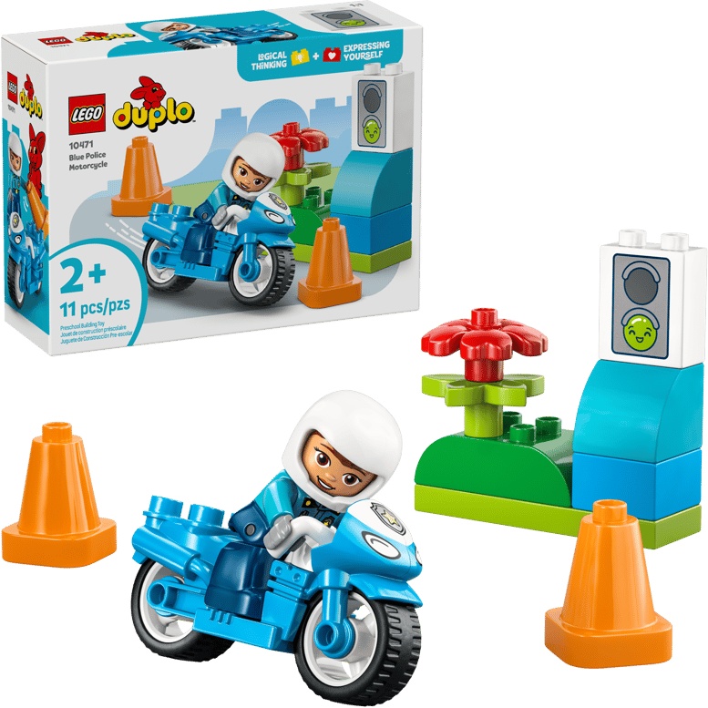 Lego Blue Duplo 10471 Town Police Motorcycle