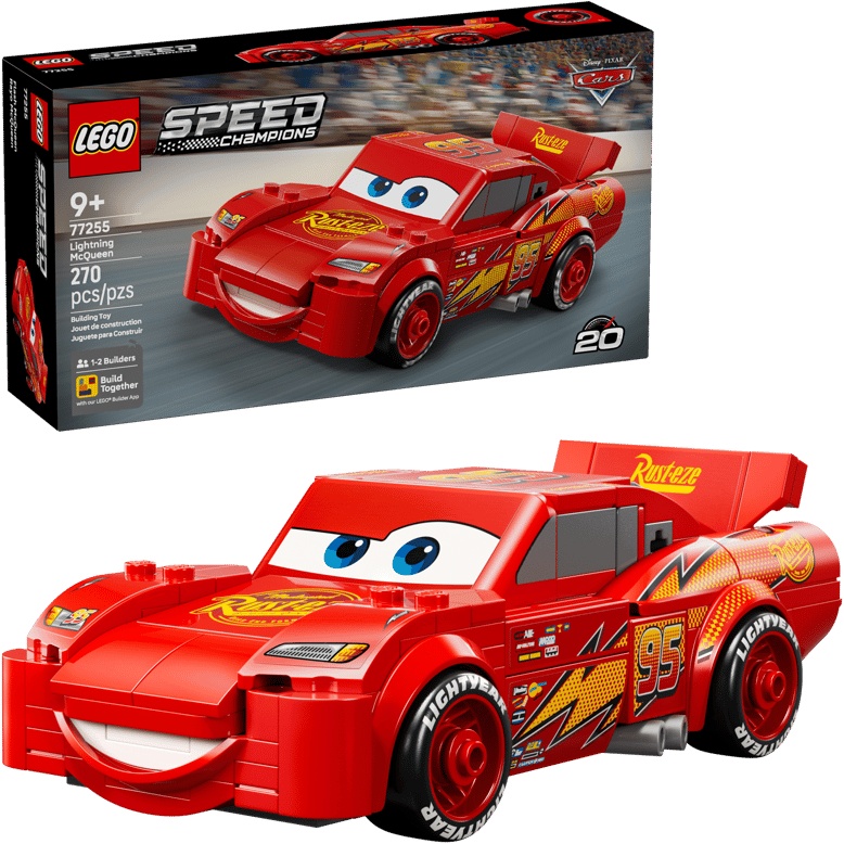 LEGO Speed Champions Lightning McQueen Race Car Toy - Collectible Multicolor - Image 23