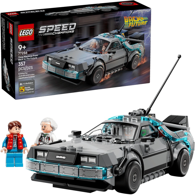 Lego Unisex Orange/Brown Speed Champions Time Machine From Back To The Future 77256 - Image 34