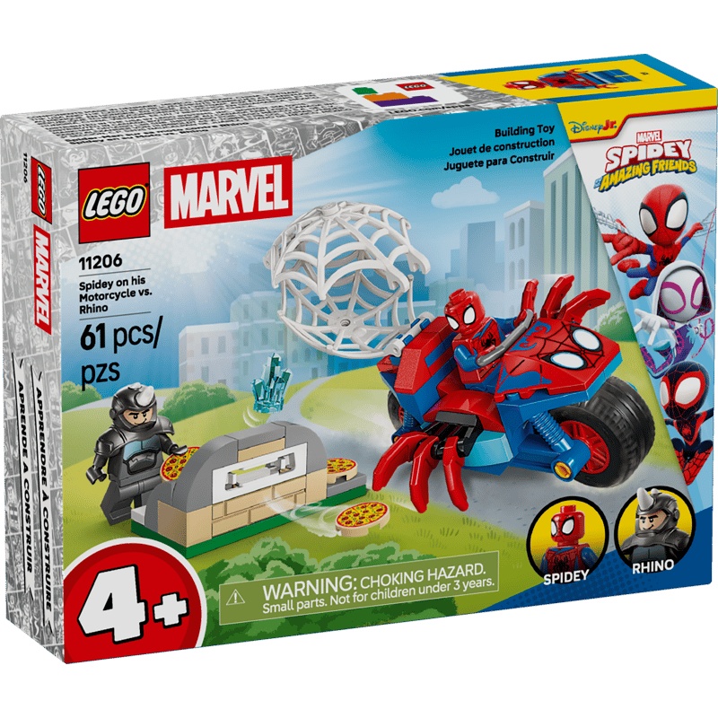 Lego Set 11206 Marvel Spidey on his Motorcycle vs. Rhino Spider-Man New - Image 4