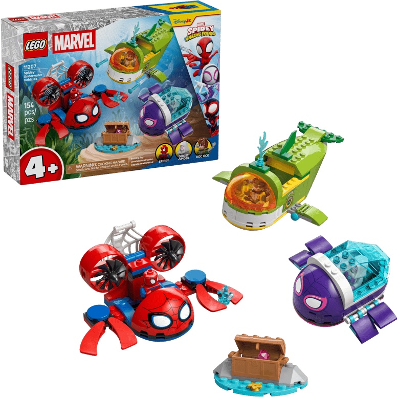 LEGO Marvel 11207 Spidey & His Amazing Friends Spidey: Underwater Vehicles
