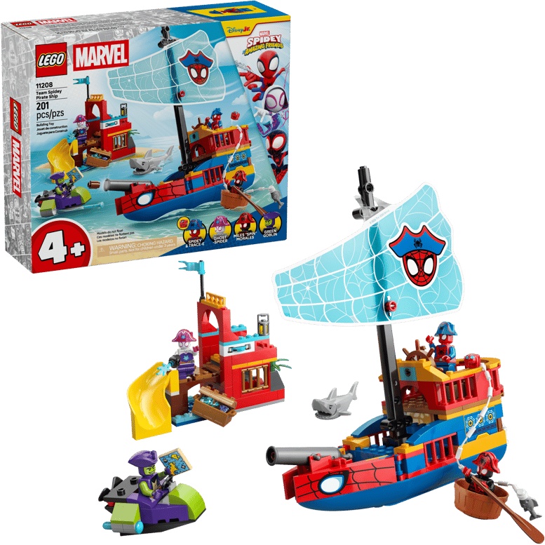 Lego Spiderman Team Spidey Pirate Ship Toy 11208 - Image 3