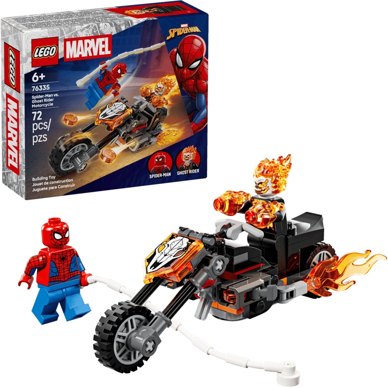 LEGO Marvel 76335 Spider-Man vs. Ghost Rider Motorcycle