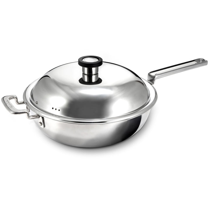 Robert Welch 316 Series Cookware Lidded Wok 28cm