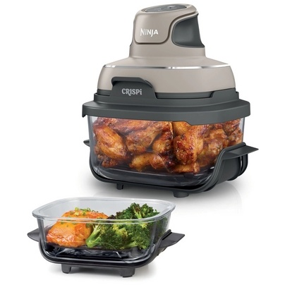Ninja FN101UKST Crispi 4-in-1 Portable Air Fryer - Stone