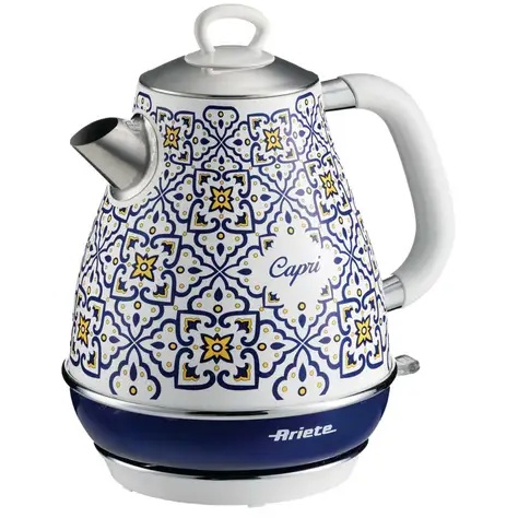 Ariete AR8962 1.7L Capri Design Cordless Kettle - Blue & White