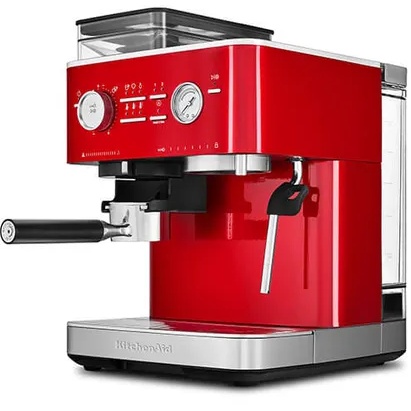 KitchenAid 5KES6551BCA Semi Automatic Espresso Machine With Burr Grinder - Candy Apple