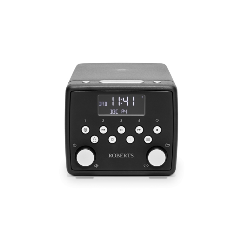 Roberts Sound 49BK DAB+/FM Bedside Radio W/ CD & Bluetooth - Black