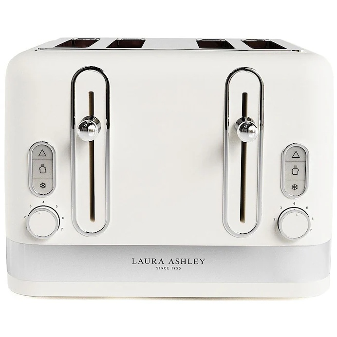 Laura Ashley VQSBT842LACWUK 4 Slice Toaster - Cotton White