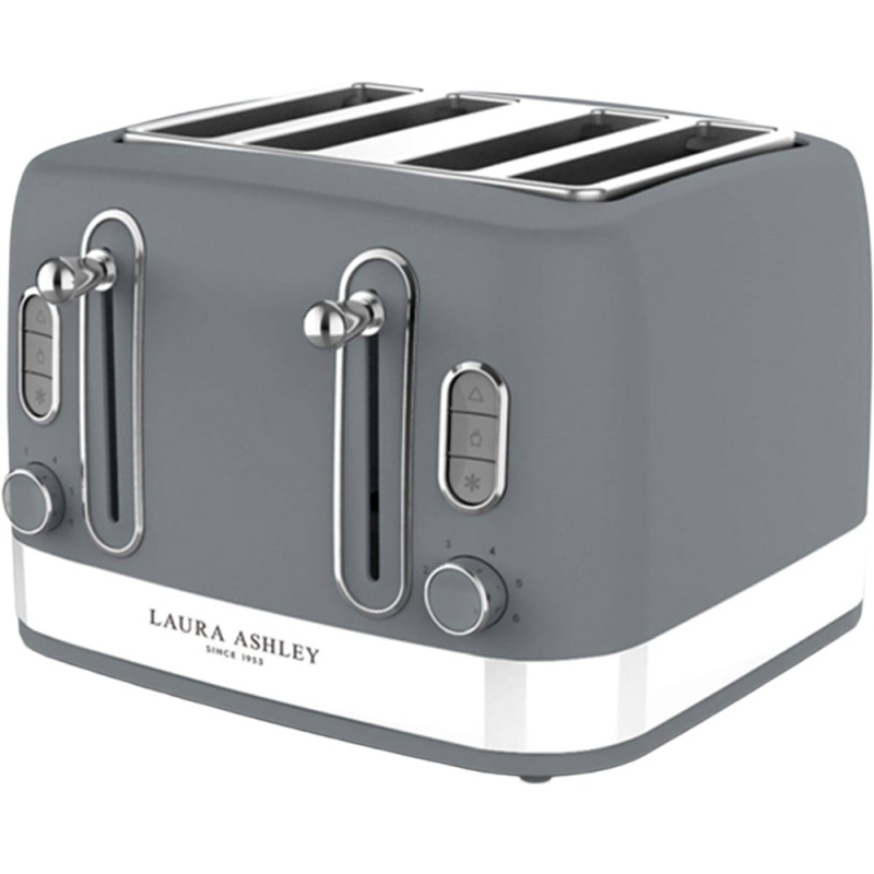 Laura Ashley VQSBT842LADSUK 4 Slice Toaster - Dark Slate