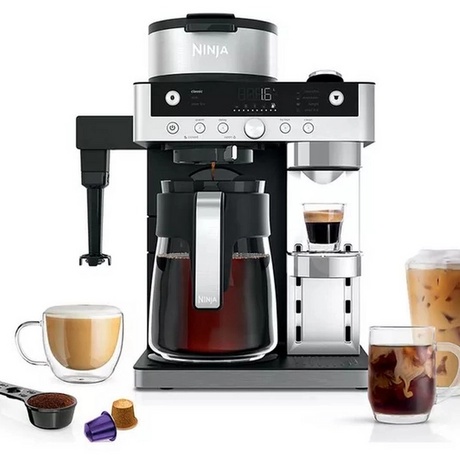 Ninja CFN802UK Espresso & Filter Coffee Machine - Silver/Black