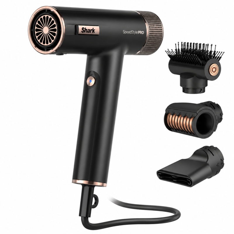 Shark Shark HD731UK Speedstyle Pro 3-in-1 High-Velocity Hair Dryer System - Black