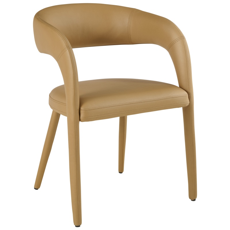Fortune Woods Louisiana Upholstered Dining Chair - Camel