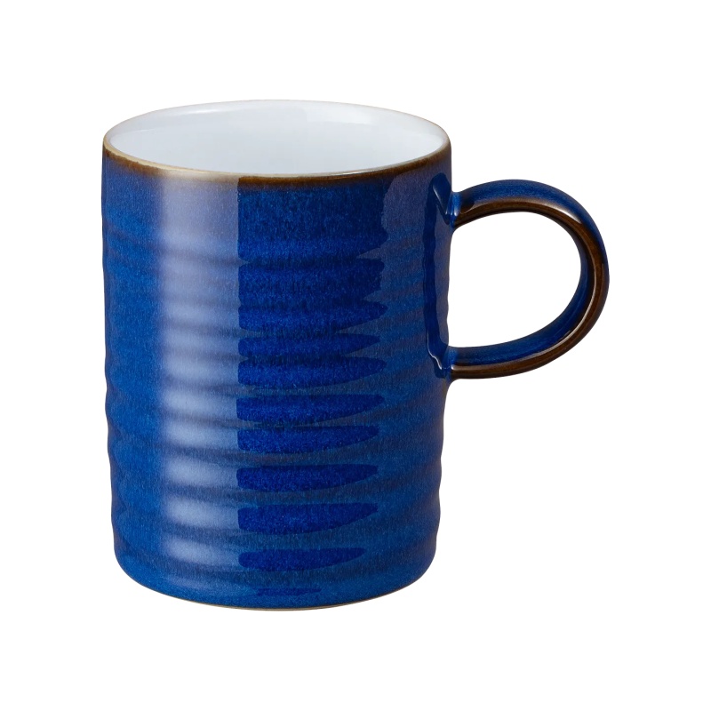 Denby Blue Imperial Ridged Mug