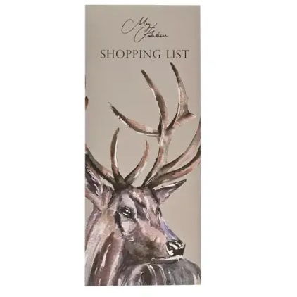 Meg Hawkins Shopping List Stag