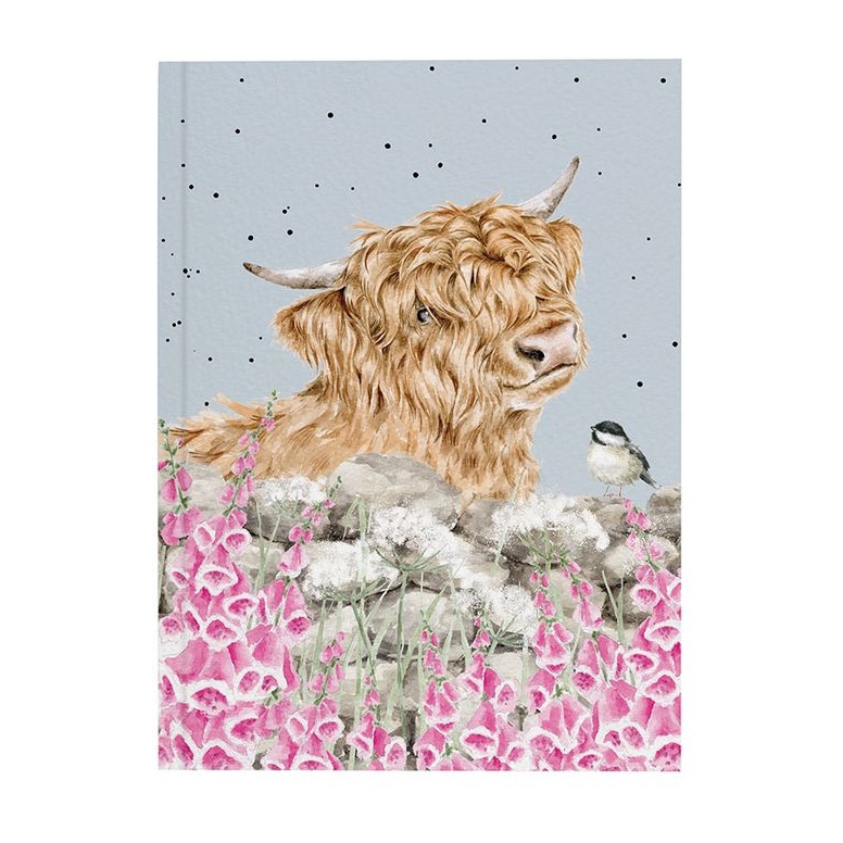 Wrendale A6 Highland Cow Notebook Just for Moo