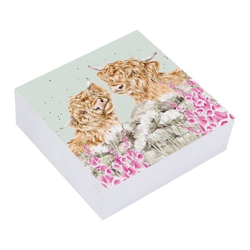 Wrendale Highland Cow Sticky Notes Just for Moo
