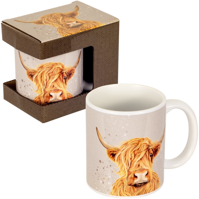 Partisan Cedar And Sage Highland Cow Mug