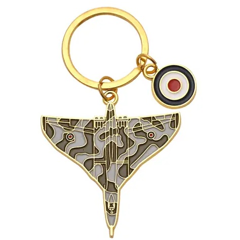 RAF Enamel Keyring Vulcan