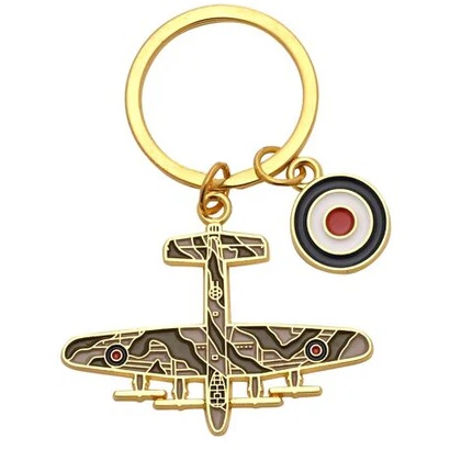 RAF Enamel Keyring Lancaster