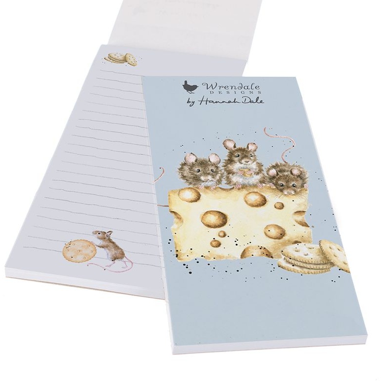 Wrendale Mouse Shopping Pad Crackers about Cheese