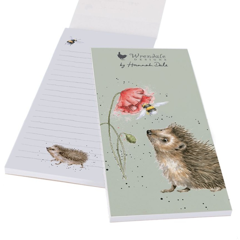 Wrendale Hedgehog Shopping Pad Busy as a Bee