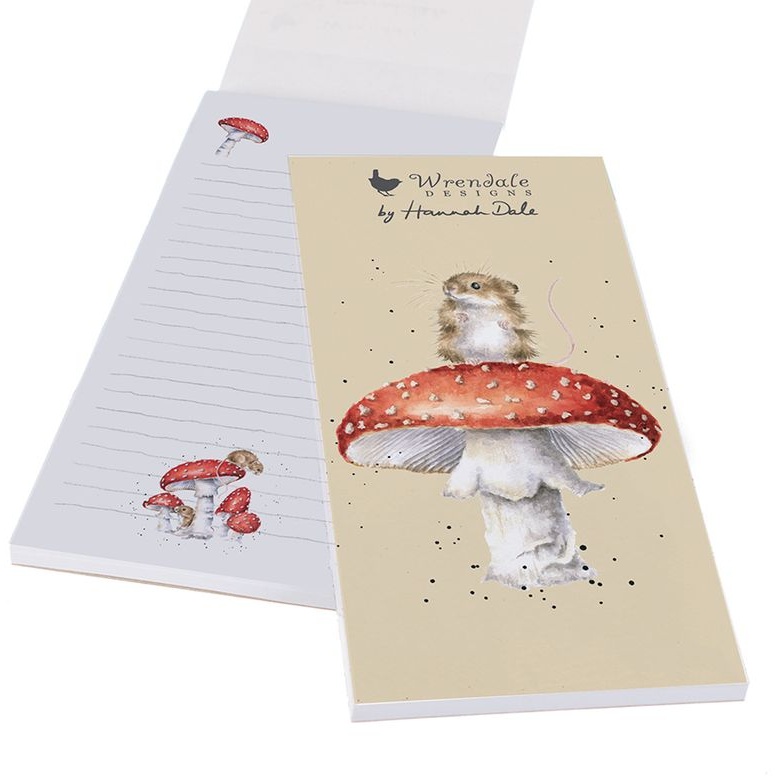 Wrendale Mouse Shopping Pad Hes a FunGi