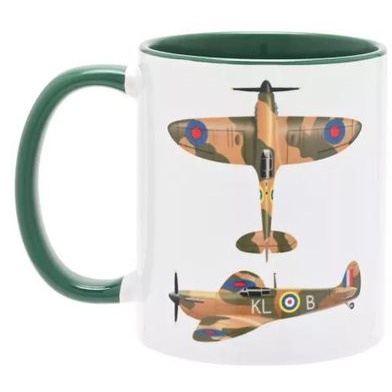 Raf Printed Mug Spitfire