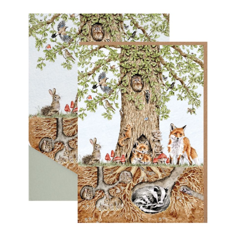 Wrendale Nature Notecard Pack Wild Woodland