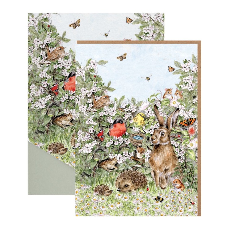 Wrendale Nature Notecard Pack Hidden in the Hedgerow
